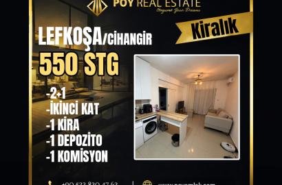 LEFKOŞA CİHANGİR'DE KİRALIK 2+1